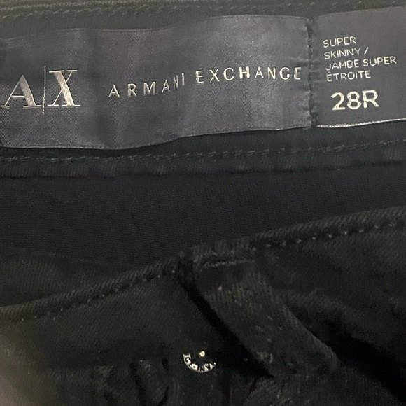 Armani Exchange Super Skinny Jeans in Black - Picture 3 of 4